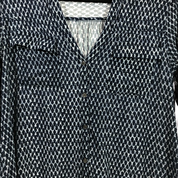 3/$25 Soft Joie button down blouse blue no size - Picture 2 of 7